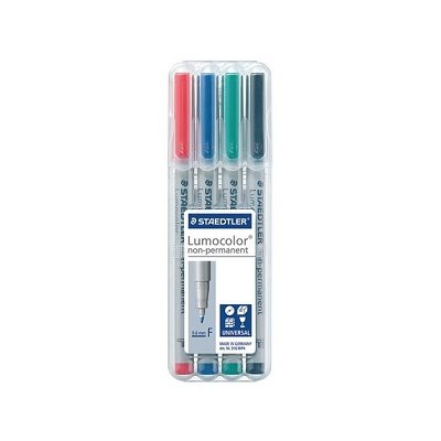 Marqueurs Lumocolor Non-Permanents 4 couleurs, 0.6mm Marqueurs Lumocolor Non-Permanents 4 couleurs, 0.6mm