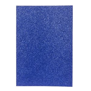 Feuille Cartonné Pailleté - BLEU FONCÉ