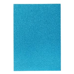 Feuille Cartonné Pailleté - BLEU