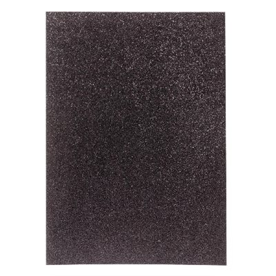 Feuille Cartonné Pailleté - NOIR Feuille Cartonné Pailleté - NOIR