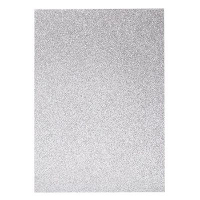 Feuille Cartonné Pailleté - ARGENT Feuille Cartonné Pailleté - ARGENT