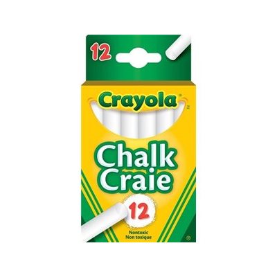 Craies à tableau Blanches Crayola - 12 / bte