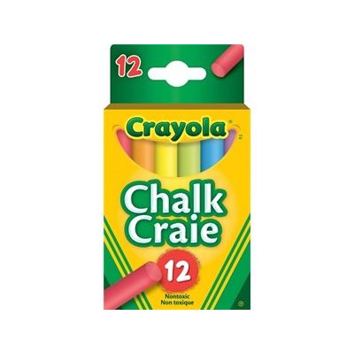 Craies à tableau Couleurs Crayola - 12 / bte Craies à tableau Couleurs Crayola - 12 / bte