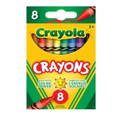 Crayons de cire Crayola Régulier, 8 / Bte Crayons de cire Crayola Régulier, 8 / Bte
