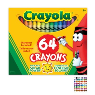 Crayons de cire Crayola Régulier. 64 / Bte Crayons de cire Crayola Régulier. 64 / Bte