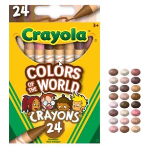 Crayons de cire Crayola Couleurs du Monde
