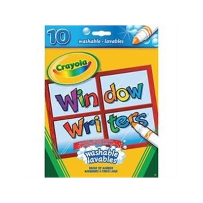 Marqueurs Windows Writers lavables Crayola, conique large - 10 / Bte Marqueurs Windows Writers lavables Crayola, conique large - 10 / Bte
