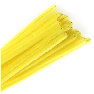 Chenilles - JAUNE 6mm
