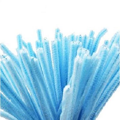 Chenilles - BLEU PÂLE 6mm Chenilles - BLEU PÂLE 6mm