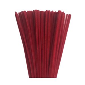 Chenilles - ROUGE 6mm