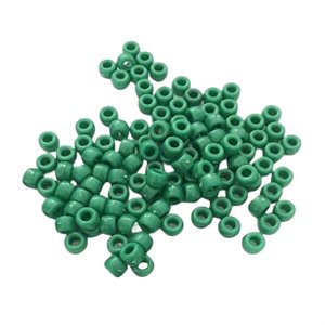 Perles de plastique Pony Opaque, VERT NOEL 1000 / pqt