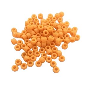 Perles de plastique Pony Opaque, ORANGE 9mm 1000 / pqt