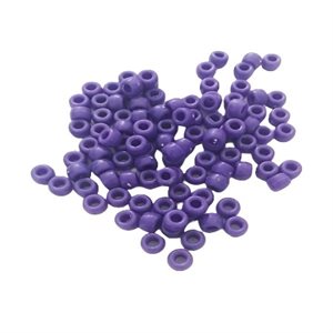 Perles de plastique Pony Opaque, VIOLET 9mm 1000 / pqt