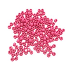 Perles de plastique Pony Opaque, MAGENTA 9mm 1000 / pqt