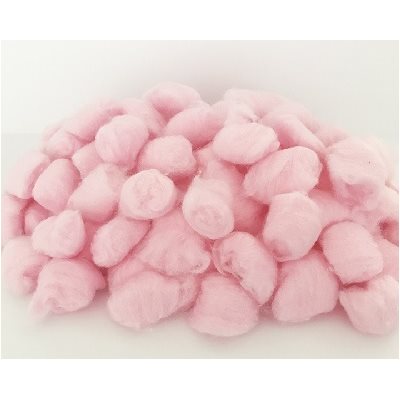 Ouate de coton en boule ROSE PÂLE 200 / pqt Ouate de coton en boule ROSE PÂLE 200 / pqt