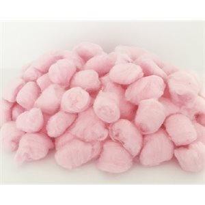Ouate de coton en boule ROSE PÂLE 200 / pqt