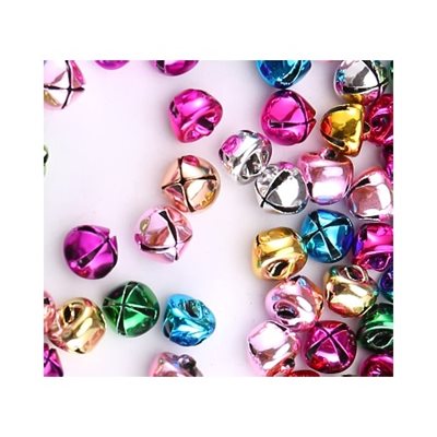 Grelots 4 couleurs assorties 15mm 100 / pqt Grelots 4 couleurs assorties 15mm 100 / pqt