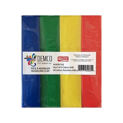 Pâte à modeler végétale sans Gluten 4 COULEURS PRIMAIRES 454g Pâte à modeler végétale sans Gluten 4 COULEURS PRIMAIRES 454g