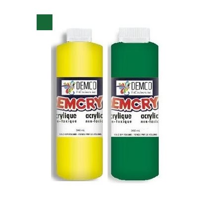 Peinture acrylique scolaire de Demco VERT FONCÉ (500ML)