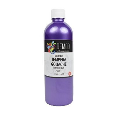 Gouache Demco métallique haute viscosité VIOLET (500ML) Gouache Demco métallique haute viscosité VIOLET (500ML)