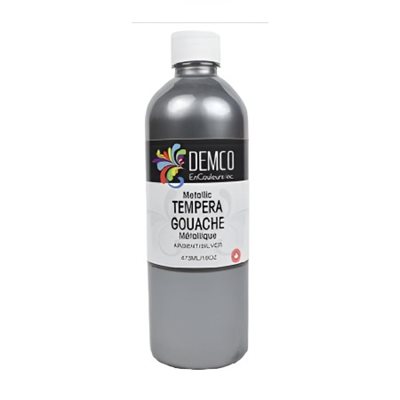 Gouache Demco métallique haute viscosité ARGENT Gouache Demco métallique haute viscosité ARGENT