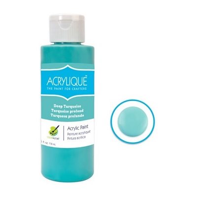 Peinture acrylique TURQUOISE PROFOND (118ML) Peinture acrylique TURQUOISE PROFOND (118ML)