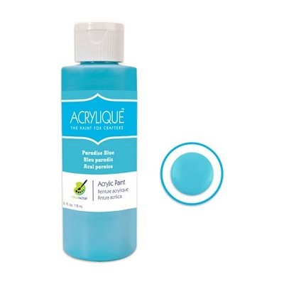 Peinture acrylique BLEU PARADIS (118ML)
