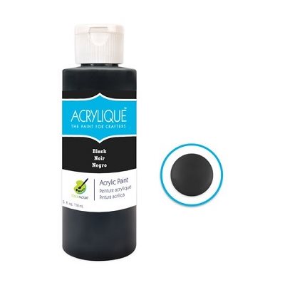Peinture acrylique NOIR (118ML) Peinture acrylique NOIR (118ML)