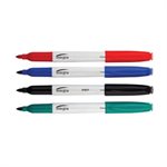 Marqueurs Integra effaçables style stylo 4 Couleurs Conique