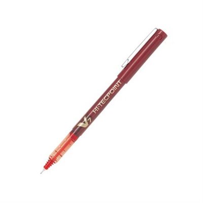 Stylos à bille roulante Hi-Tecpoint V7 Rouge Stylos à bille roulante Hi-Tecpoint V7 Rouge