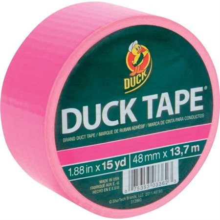 Ruban de couleur Duck Tape Rose Fluo Ruban de couleur Duck Tape Rose Fluo