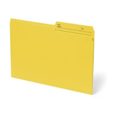 Chemise à dossier réversible. LETTRE, JAUNE Chemise à dossier réversible. LETTRE, JAUNE