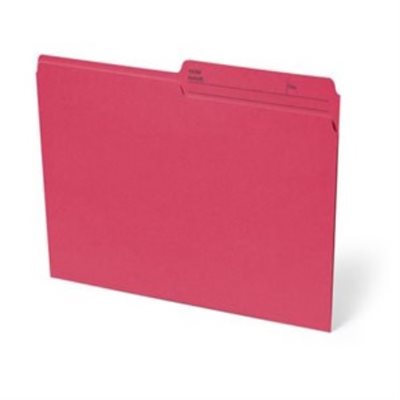 Chemise à dossier réversible. LETTRE, ROUGE Chemise à dossier réversible. LETTRE, ROUGE