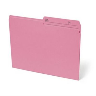 Chemise à dossier réversible. LETTRE, ROSE Chemise à dossier réversible. LETTRE, ROSE