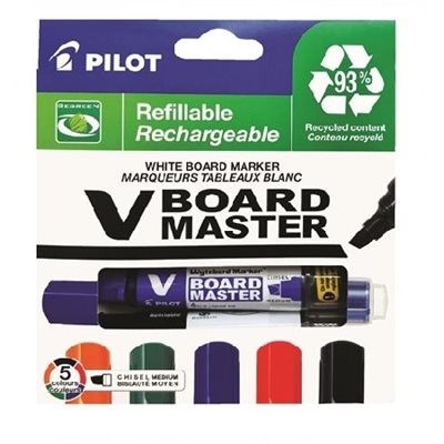Marqueurs effaçable V Board Master Ens. 5 Biseauté Marqueurs effaçable V Board Master Ens. 5 Biseauté