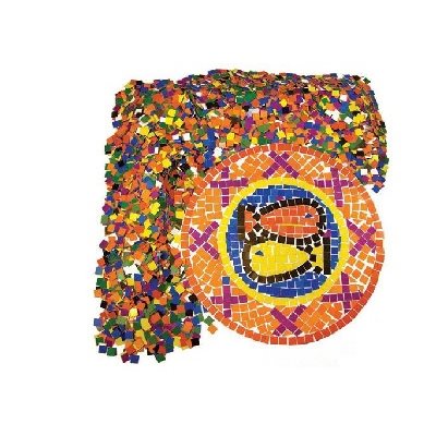 Mosaïques carrés double couleur - 10 000 morceaux / Pqt