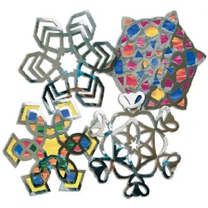 Cadre pour vitraux flocons de neige - 24 / Pqt