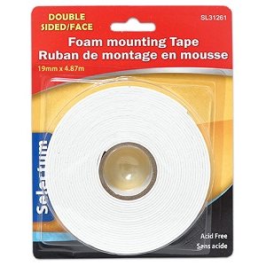 Ruban de montage mousse, double face 19mmX4.87m