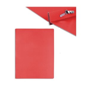 Portfolio Cartonné ROUGE, 3 attaches
