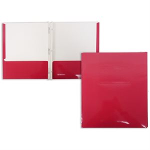 Portfolio Cartonné Laminé ROUGE