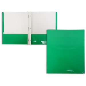 Portfolio Cartonné Laminé VERT