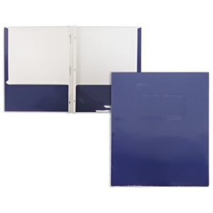 Portfolio Cartonné Laminé BLEU FONCÉ