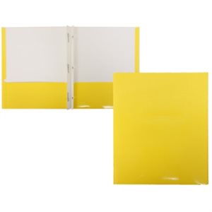 Portfolio Cartonné Laminé JAUNE