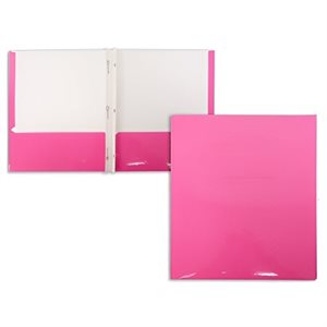 Portfolio Cartonné Laminé ROSE FONCÉ