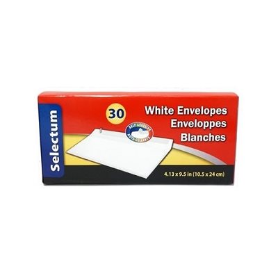 Enveloppes Blanches autocollantes Enveloppes Blanches autocollantes