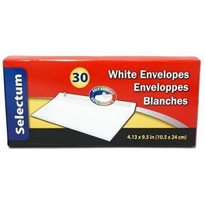 Enveloppes Blanches autocollantes