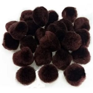 Pompons BRUNS 3 / 4" (19mm) 55 / pqt