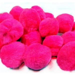 Pompons ROSES FONCÉ 3 / 4" (19mm) 55 / pqt