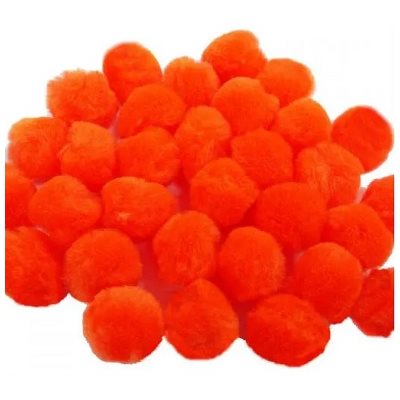 Pompons ORANGES 3 / 4" (19mm) 55 / pqt Pompons ORANGES 3 / 4" (19mm) 55 / pqt