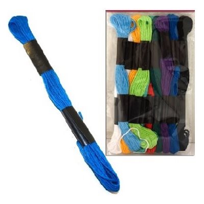 Fils à Broder 10 couleurs, 10 / pqt Fils à Broder 10 couleurs, 10 / pqt
